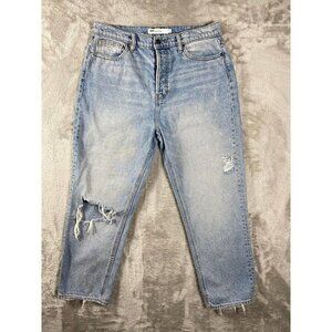 Hidden Distressed Light Wash High-Waisted Jeans - Size 31